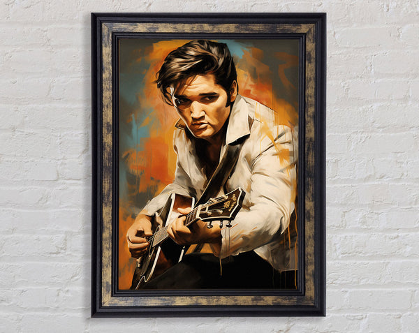 Elvis Painting Framed Print