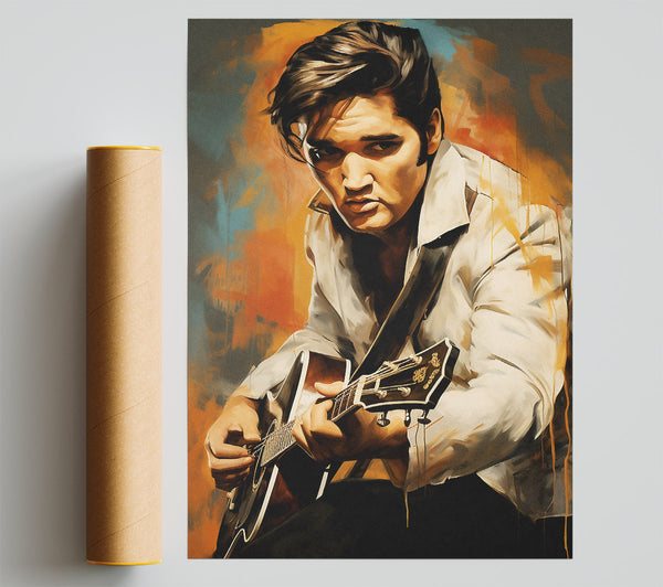 Elvis Painting Print