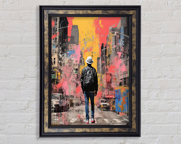 Explore The City Urban Framed Print