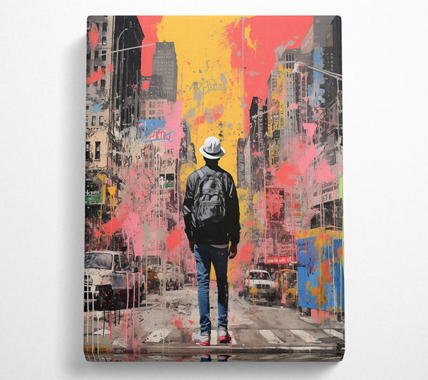  A Canvas Print of Explore The City Urban Canvas Print