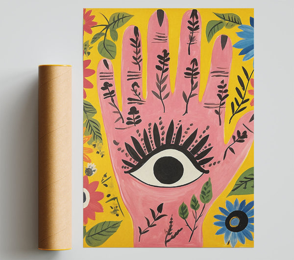Eye Hand Art Poster