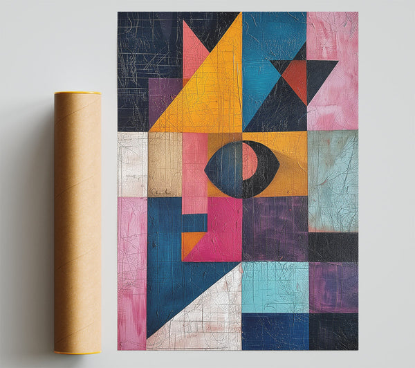 Eye In The Squares Poster