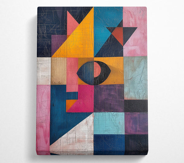  A Canvas Print of Eye In The Squares Canvas Wall Art