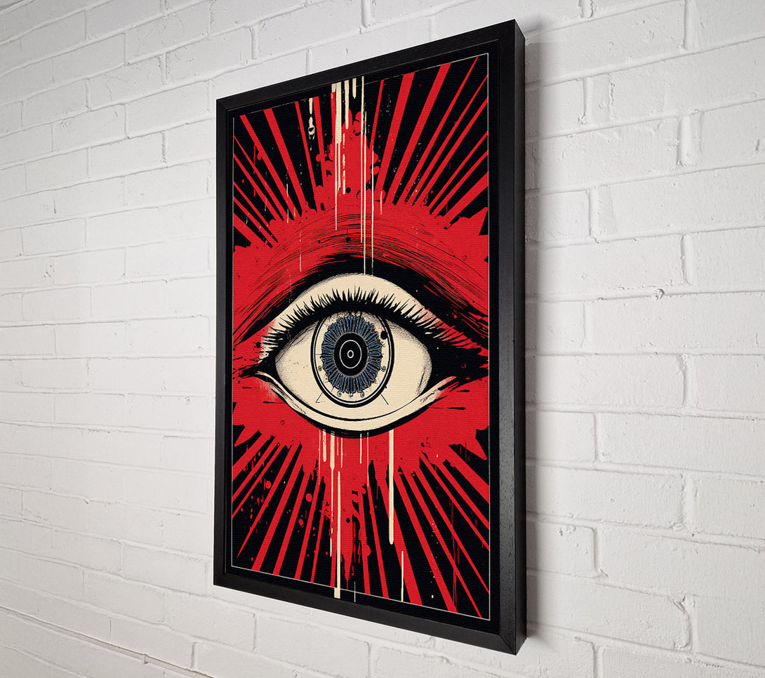  A Canvas Print of Eye Retro Canvas Art