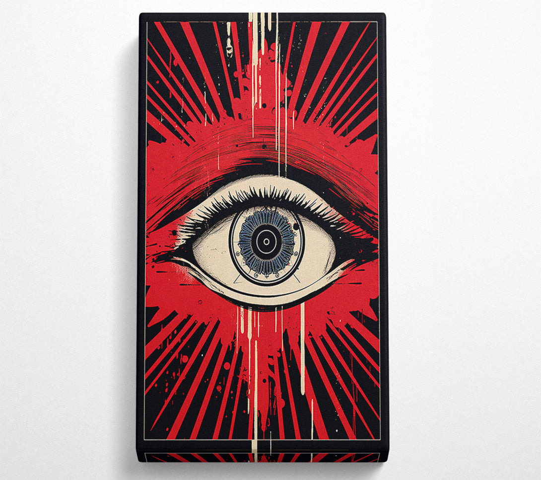  A Canvas Print of Eye Retro Canvas Art