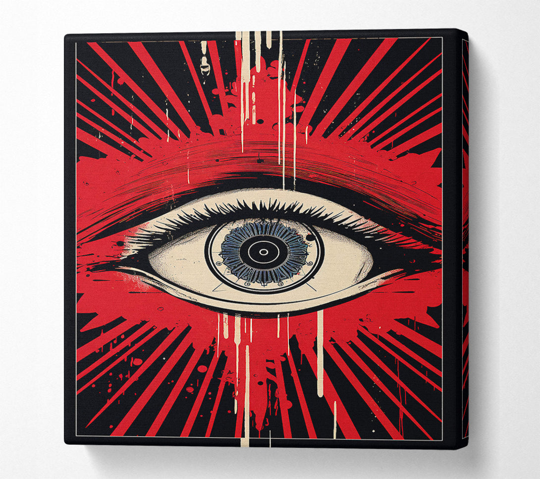  A Canvas Print of Eye Retro Canvas Art