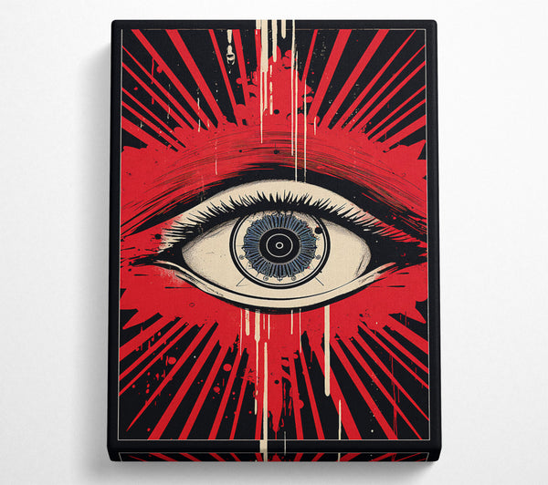  A Canvas Print of Eye Retro Canvas Art