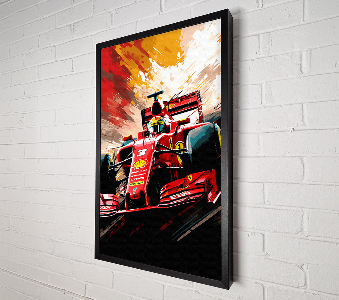  A Canvas Print of F1 Racer Canvas Print