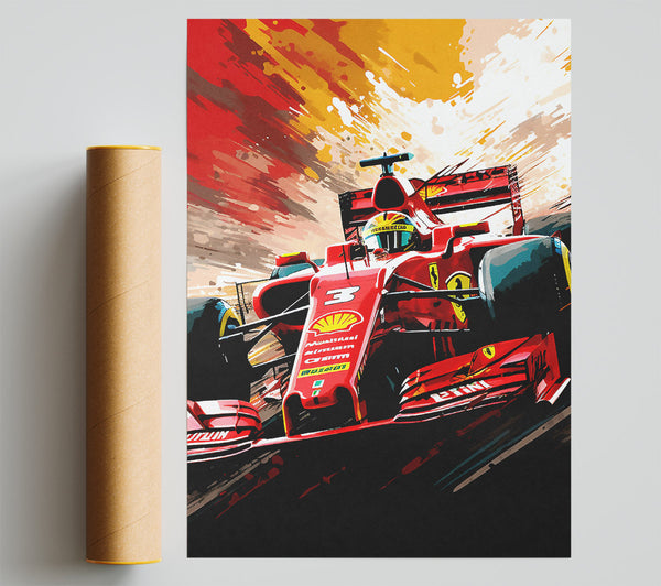 F1 Racer Giclee Print