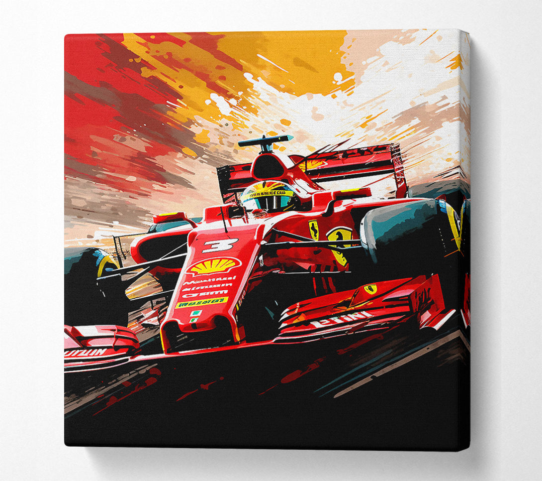  A Canvas Print of F1 Racer Canvas Print