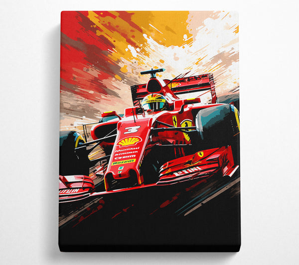  A Canvas Print of F1 Racer Canvas Print