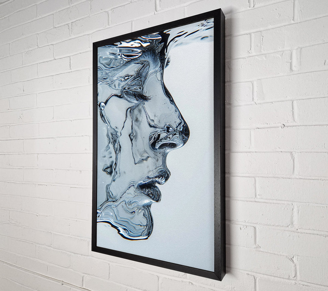  A Canvas Print of Face Made Of Water Canvas Art