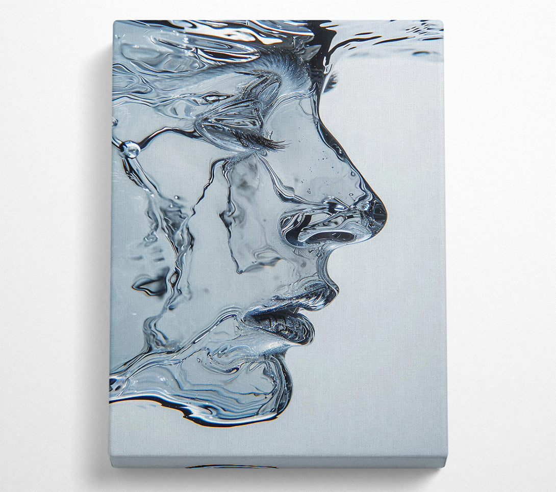  A Canvas Print of Face Made Of Water Canvas Art