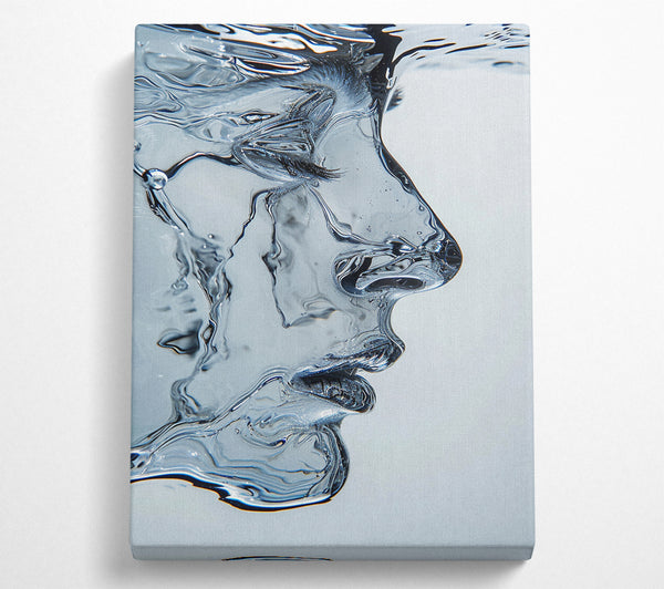  A Canvas Print of Face Made Of Water Canvas Art
