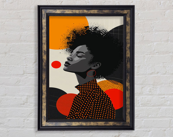 Face Of Abstract Framed Print