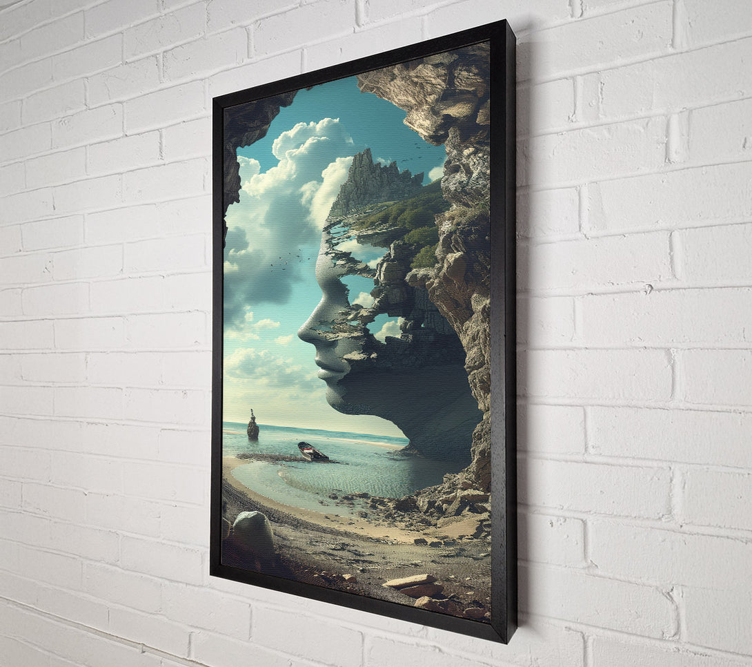  A Canvas Print of Face Of The Earth Canvas Print
