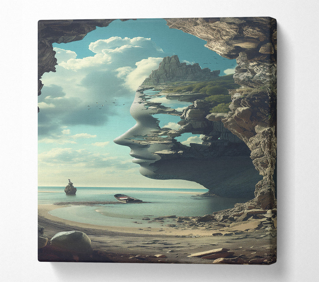  A Canvas Print of Face Of The Earth Canvas Print