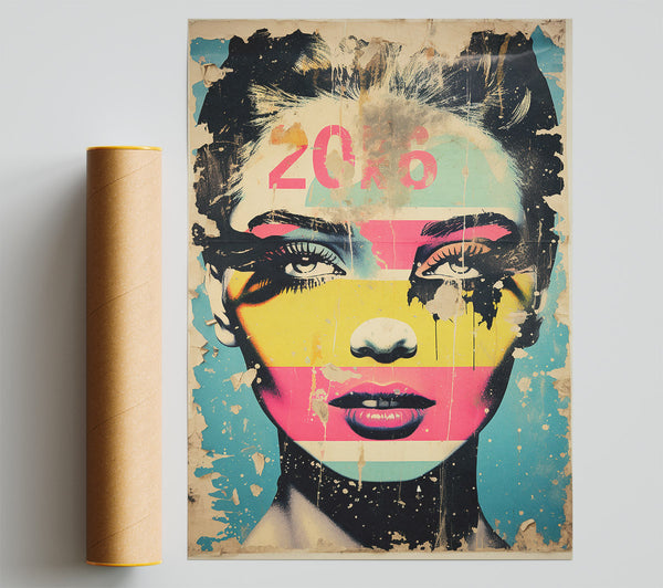 Face Of Woman Urban Giclee Print