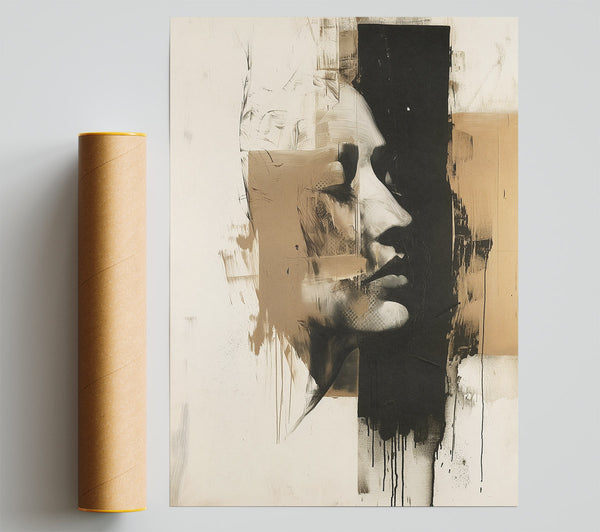 Face On Brown Art Print