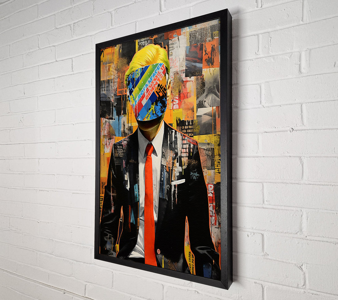  A Canvas Print of Faceless Society Canvas Wall Art
