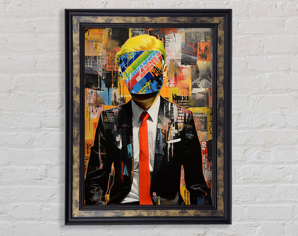Faceless Society Framed Print