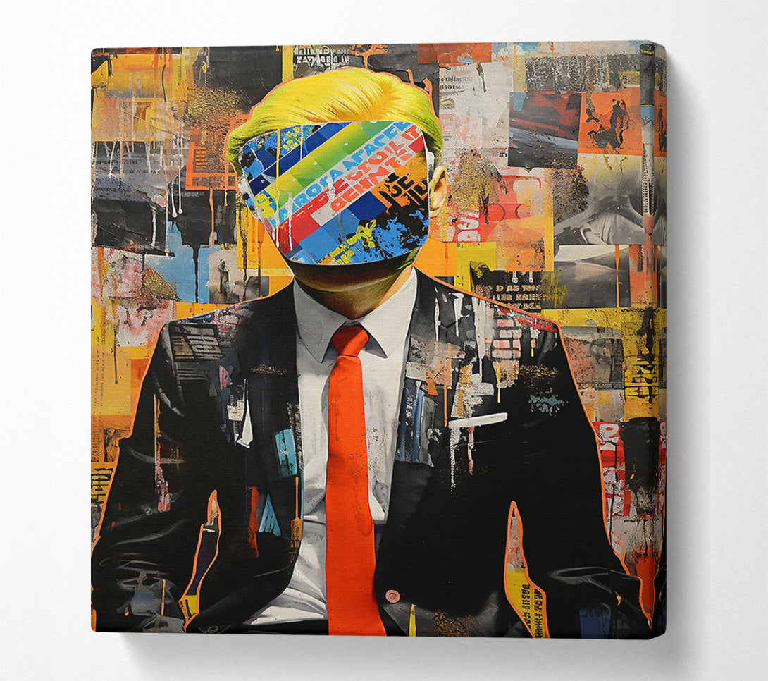  A Canvas Print of Faceless Society Canvas Wall Art
