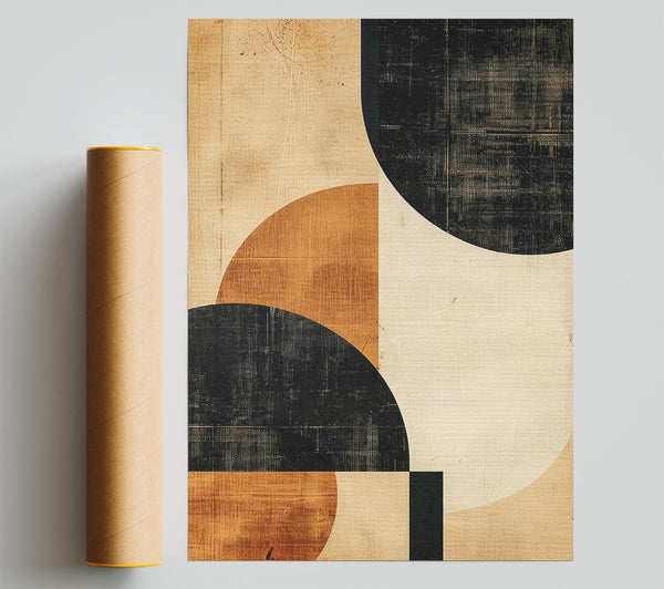 Faded Shapes Poster