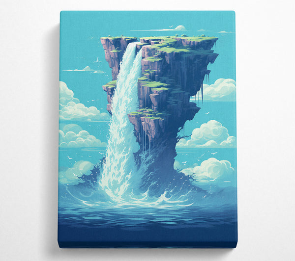  A Canvas Print of Fantasy Waterfall Canvas Wall Art