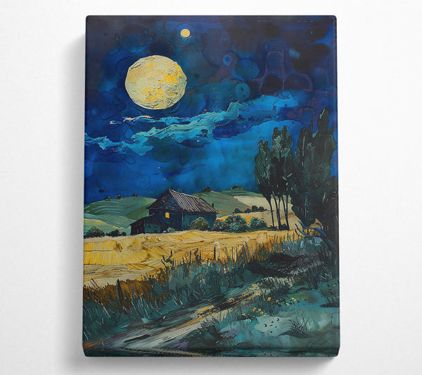  A Canvas Print of Farm Night Canvas Art