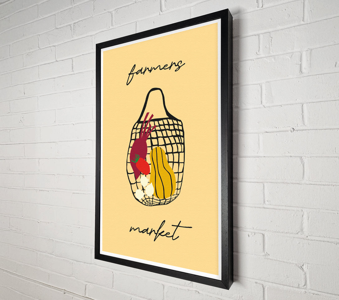  A Canvas Print of Farmers Market Art Canvas Print