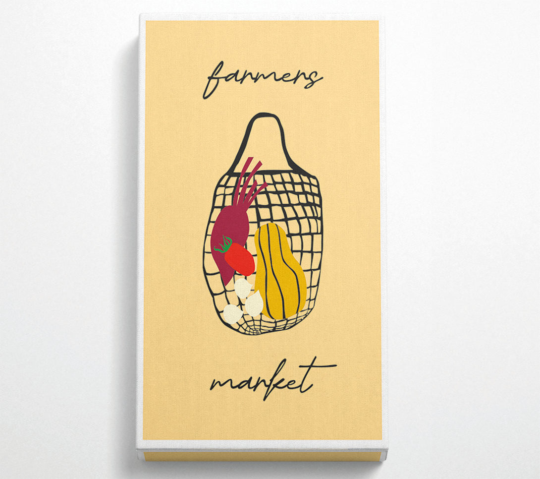  A Canvas Print of Farmers Market Art Canvas Print