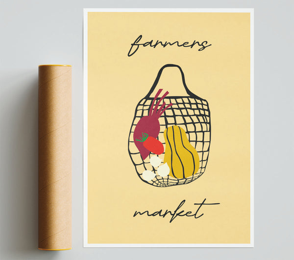 Farmers Market Art Poster
