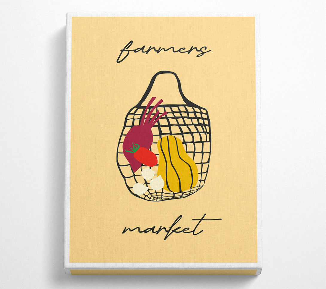  A Canvas Print of Farmers Market Art Canvas Print