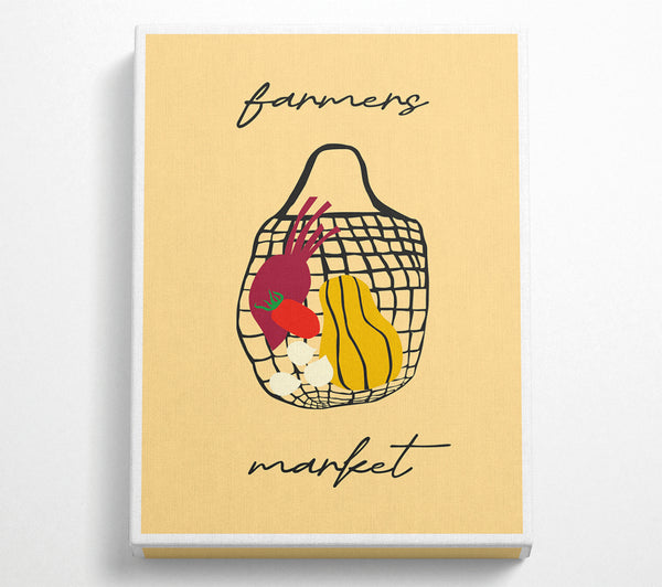  A Canvas Print of Farmers Market Art Canvas Print