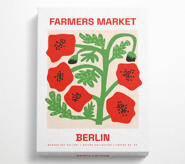  A Canvas Print of Farmers Market Berlin Canvas Print