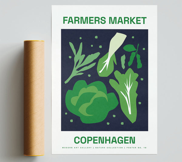 Farmers Market Copenhagen Poster
