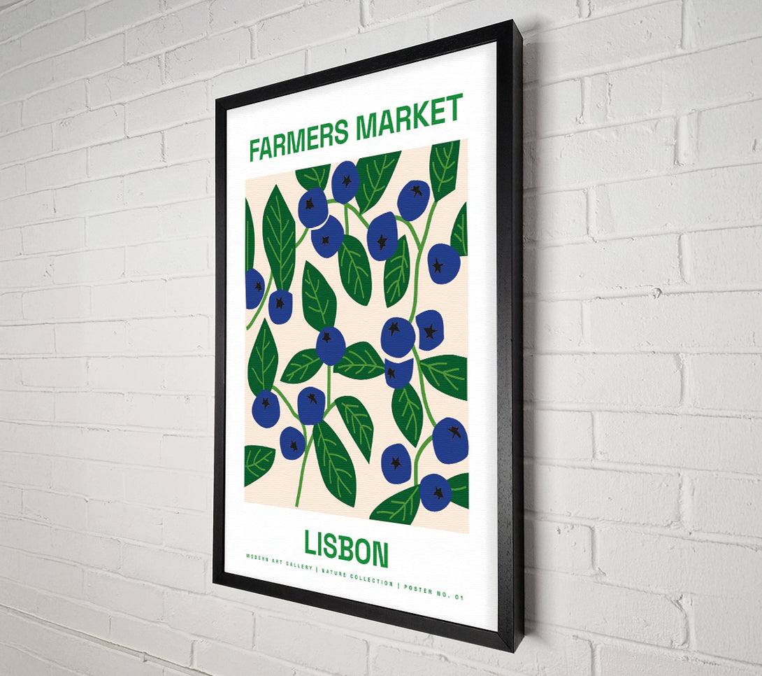  A Canvas Print of Farmers Market Lisbon Canvas Wall Art