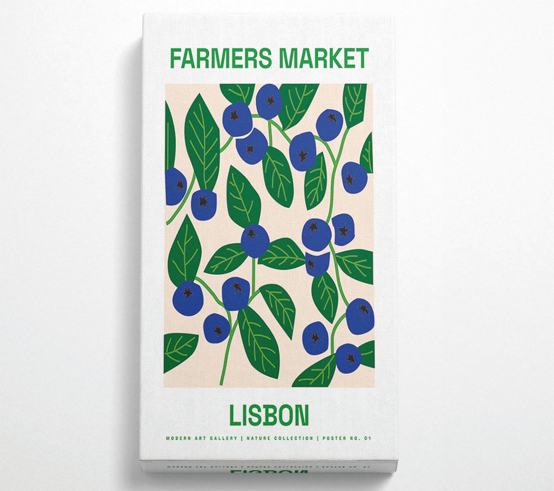  A Canvas Print of Farmers Market Lisbon Canvas Wall Art