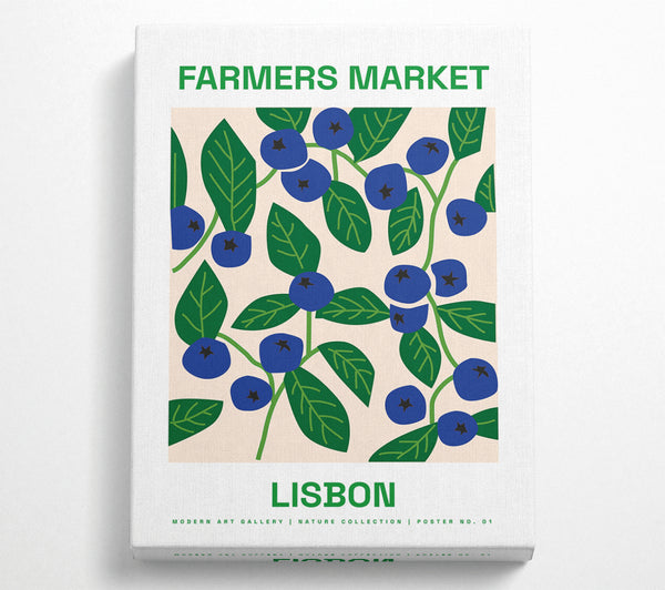  A Canvas Print of Farmers Market Lisbon Canvas Wall Art