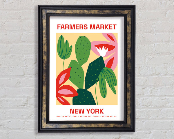 Farmers Market New York Framed Print