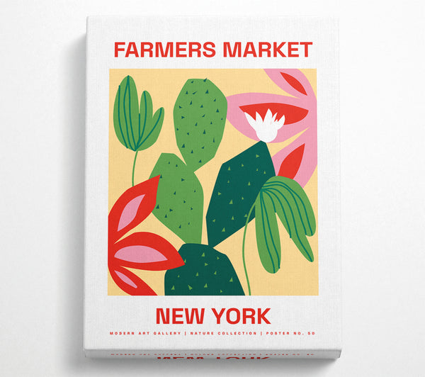  A Canvas Print of Farmers Market New York Canvas Print
