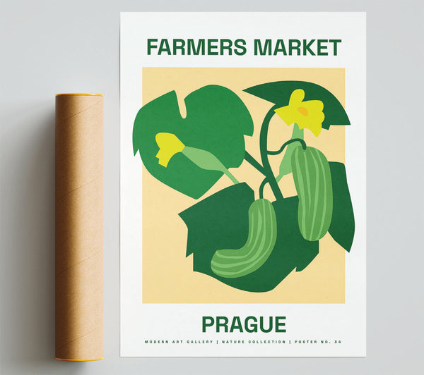 Farmers Market Prague Print