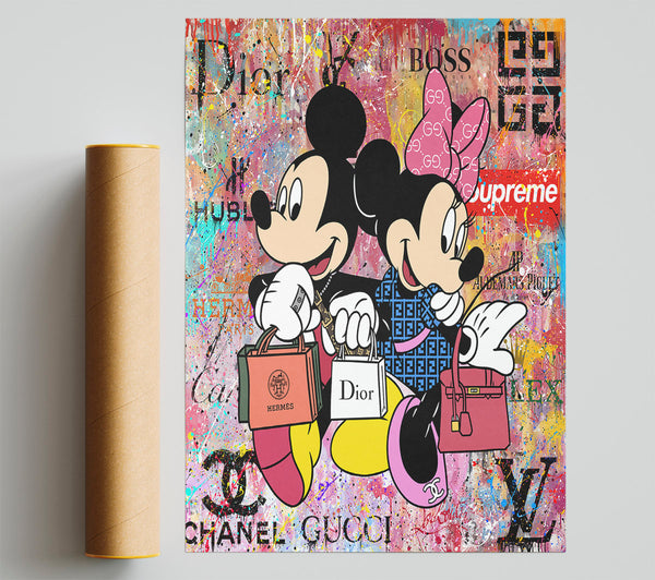 Fashion Mice Graffiti Giclee Print