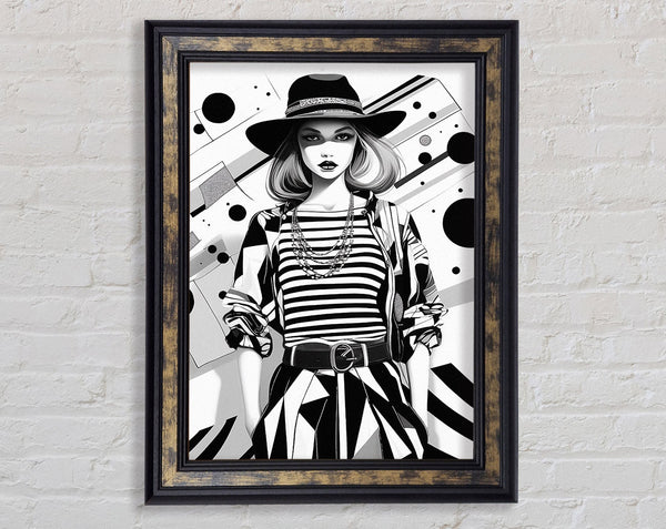 Fasion Walk Framed Print