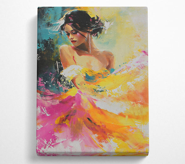  A Canvas Print of Feminine Art Abstract Canvas Art