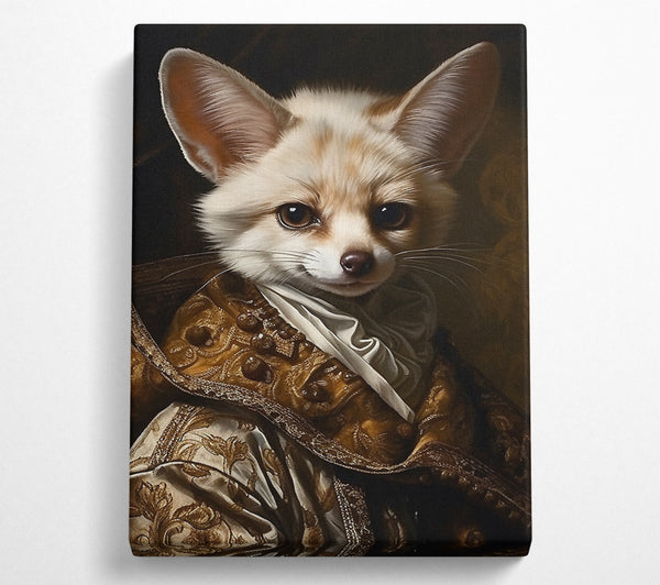  A Canvas Print of Fennec Fox Renaisance Canvas Print
