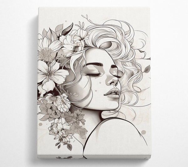  A Canvas Print of Floral Beauty Canvas Art