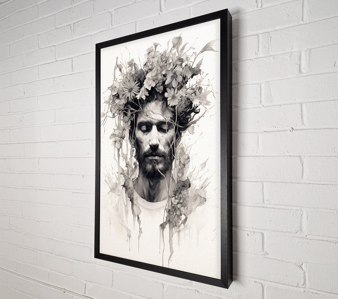  A Canvas Print of Floral Man Canvas Wall Art