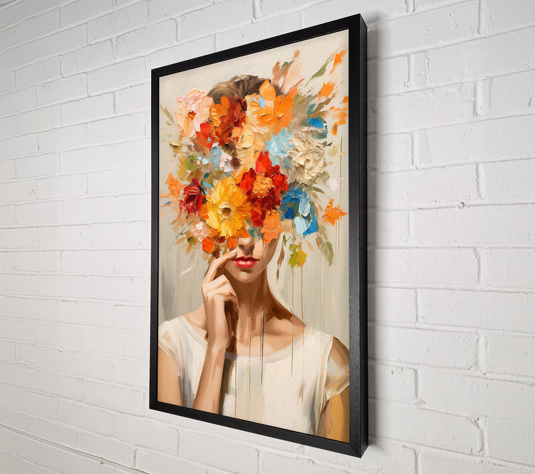  A Canvas Print of Flower Face Explosion Canvas Art