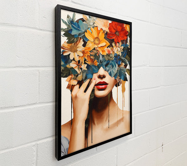 Flower Face Paint Drip